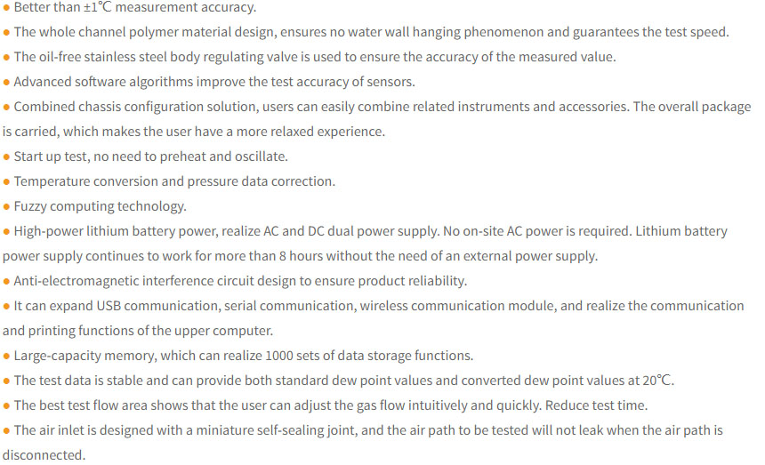 GDSF-311WP SF6 Dew Point and Purity Tester application